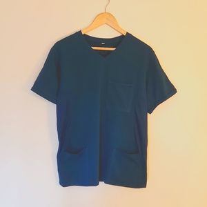 Unisex Jersey Deep Blue Scrub Top